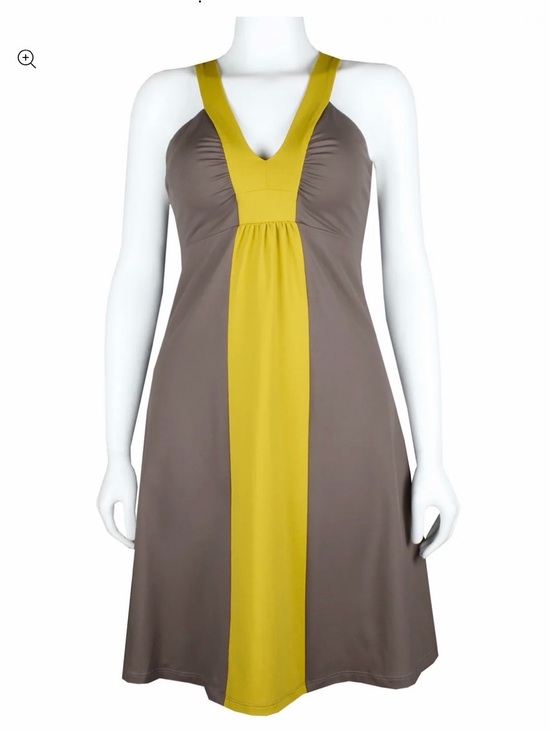 Patagonia Dresses & Skirts - Patagonia Brown and Mustard Yellow Midi Dress